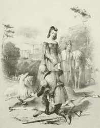 The Fair Forester, kuningas Jaakko I ja hänen tyttärensä Greenwich Parkissa.